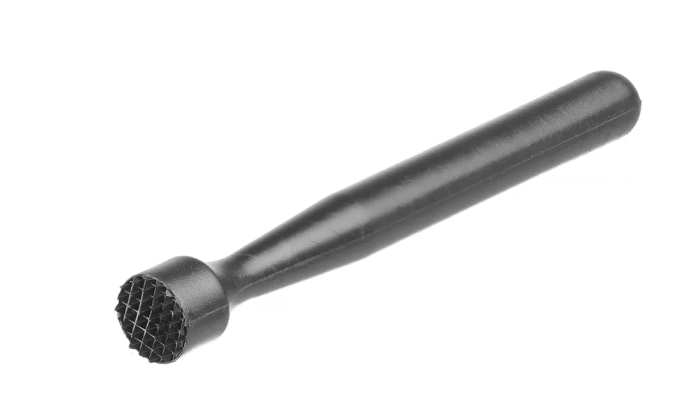 Pilon à cocktail, BarUp, Tête rainurée, Noir, ⌀34x207mm