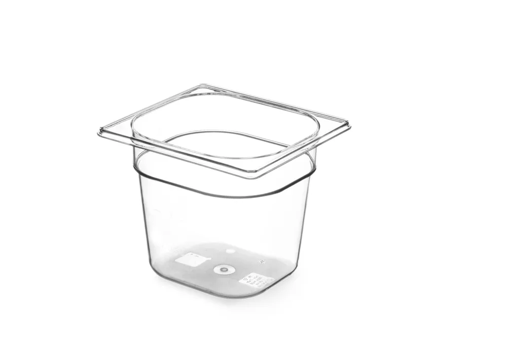 Bac Gastronorme 1/6, HENDI, GN 1/6, 1L, Transparent, 176x162x(H)65mm