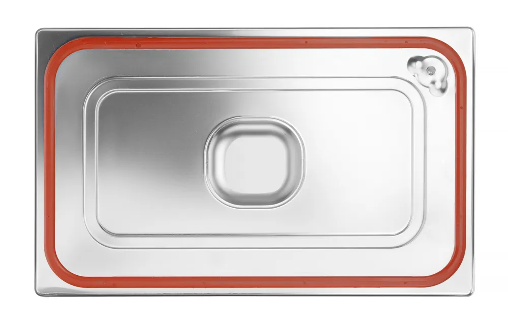 Couvercle pour bacs GN avec bord en silicone, HENDI, Profi Line, GN 1/1, 530x325mm