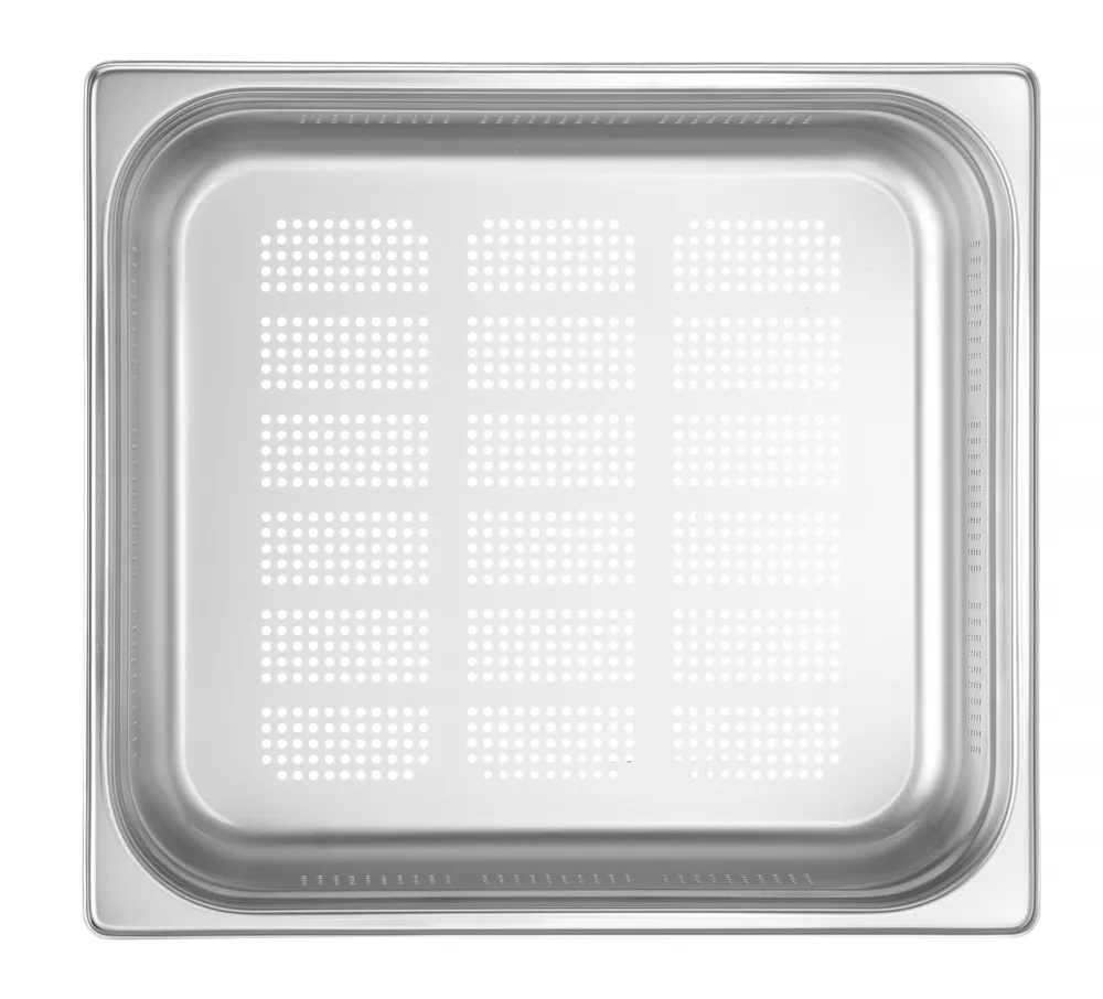 Bac gastronorme GN 2/3 perforé, HENDI, Profi Line, GN 2/3, 9L, (H)100mm