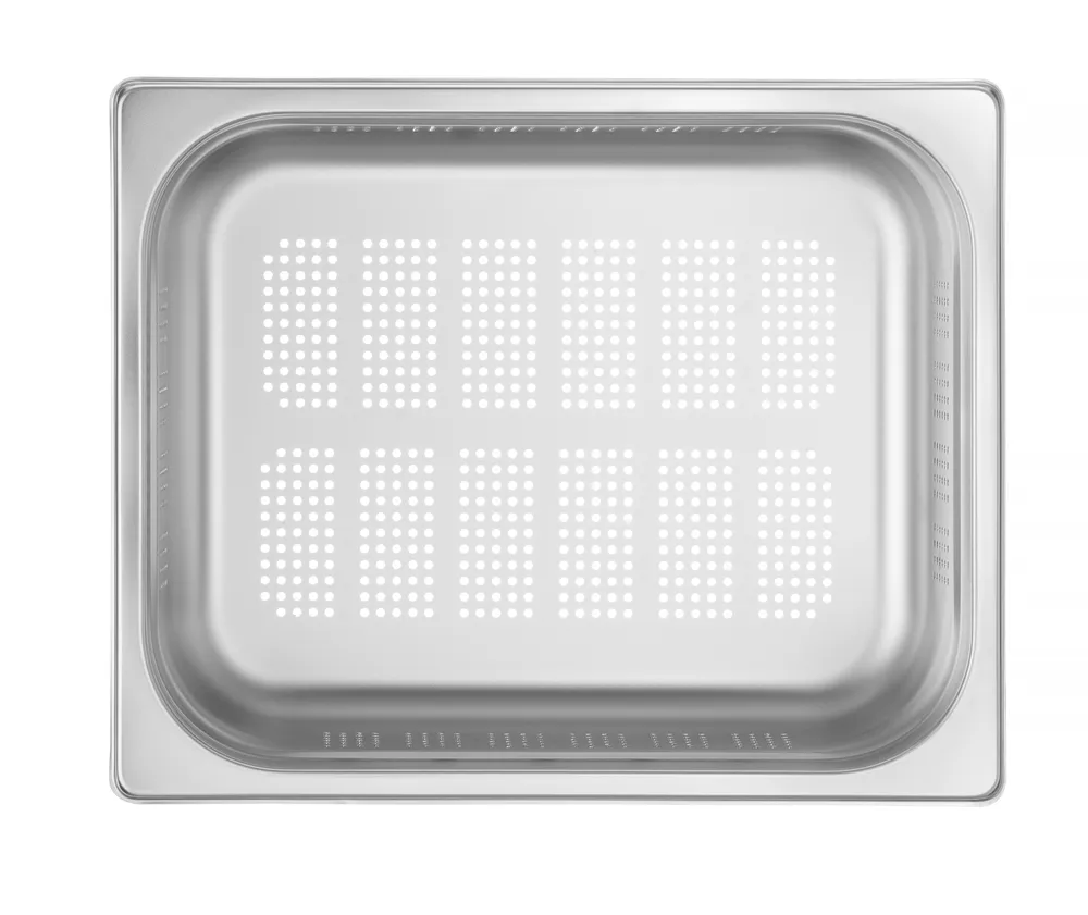 Bac gastronorme GN 1/2 perforé, HENDI, Profi Line, GN 1/2, 6,5L, (H)100mm