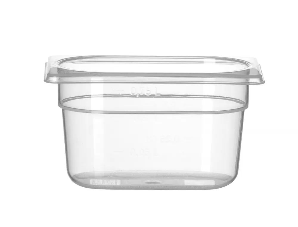 Bac Gastronorme 1/9, HENDI, Profi Line, 1,0, GN 1/9, 1L, Transparent, 176x108x(H)100mm