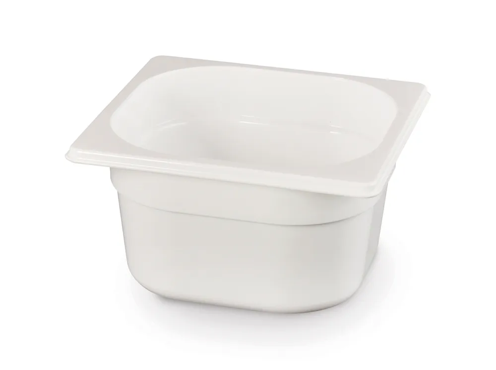 Bac gastronorme 1/6, HENDI, GN 1/6, 1L, Blanc, 176x162x(H)65mm