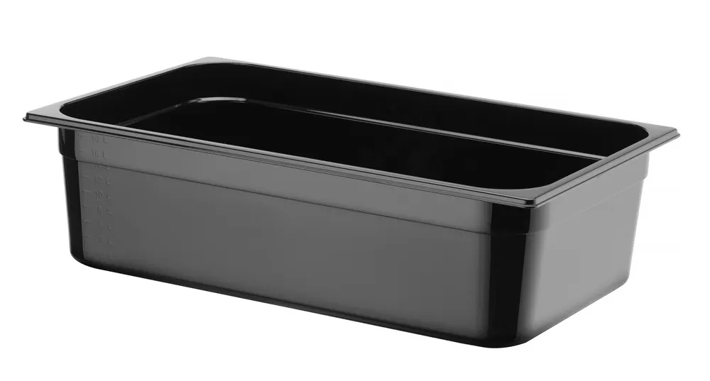 Bac gastronorme 1/1, HENDI, Profi Line, GN 1/1, 14L, Noir, 530x325x(H)100mm