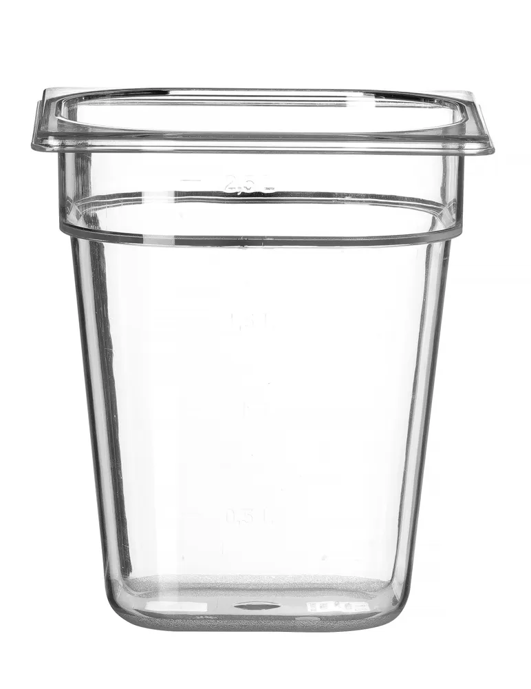 Bac Gastronorme 1/6, HENDI, Profi Line, GN 1/6, 1L, Transparent, 176x162x(H)65mm