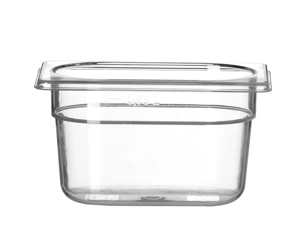 Bac Gastronorme 1/9, HENDI, Profi Line, GN 1/9, 1L, Transparent, 176x108x(H)100mm