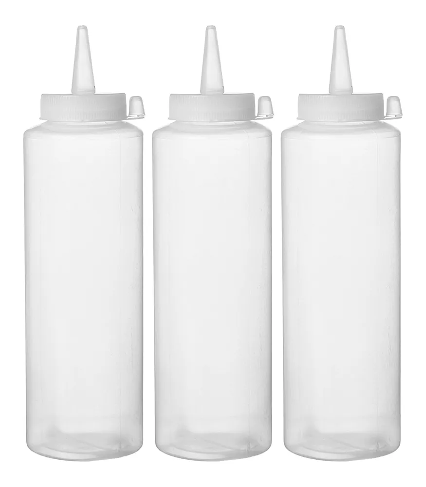 Sets de flacon distributeur - 3 pièces, HENDI, 0,7L, Transparent, 3 u., ⌀70x(H)240mm