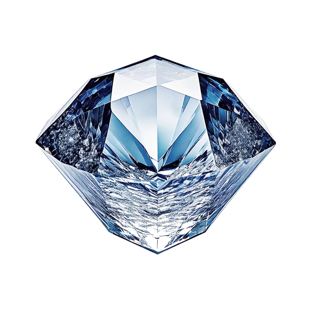 Moule à glaçons pierre précieuse, BarUp, Bleu, 2 u., 190x105x(H)30mm