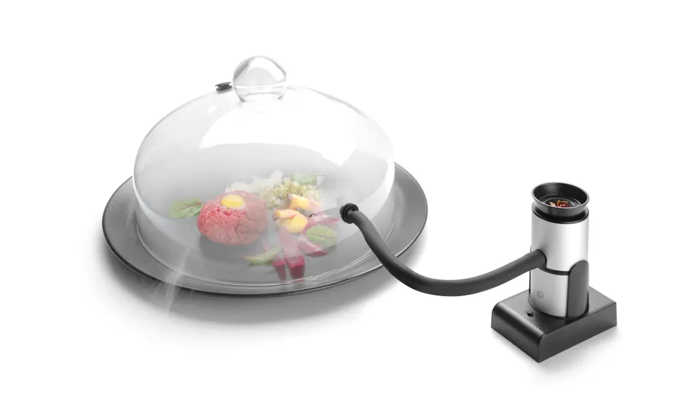Cloche en verre avec aération , HENDI, Cloche cocktail, ⌀150x(H)280mm