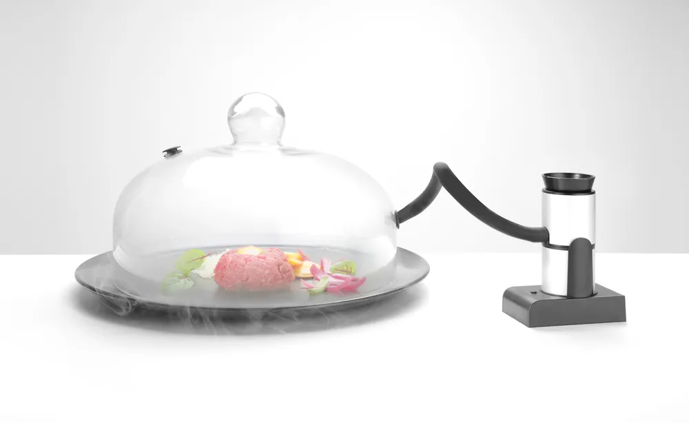 Cloche en verre avec aération , HENDI, Cloche plat, ⌀260x(H)174mm