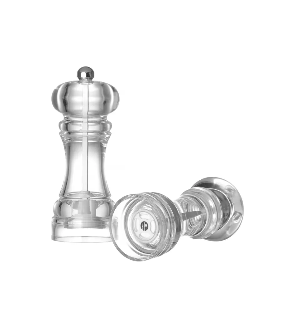 Moulins à sel, HENDI, moulin à sel, Transparent, ⌀63x(H)180mm