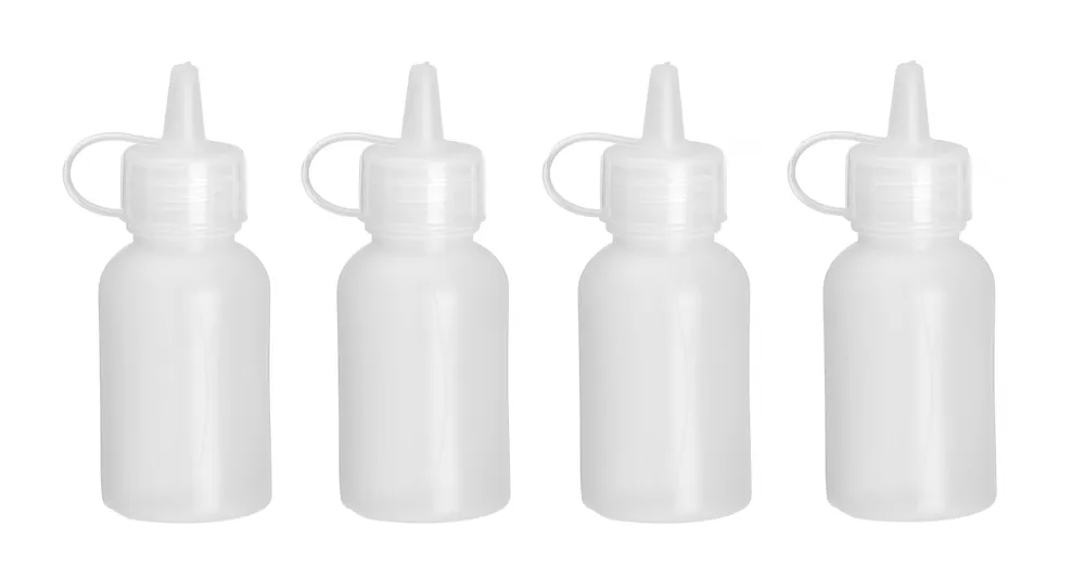 Mini flacon distributeur - set de 4 pièces, HENDI, 0,03L, Transparent, ⌀30x(H)85mm