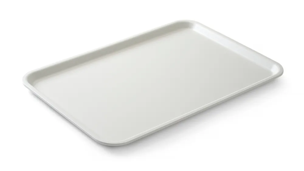 Plateau de service Euronorm, HENDI, Gris clair, 530x370x(H)22mm