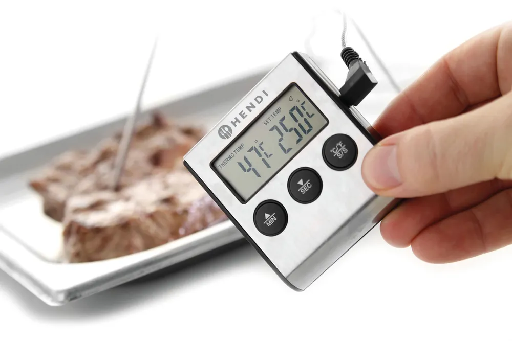 Thermomètre/minuteur pour rôtir HENDI 271346