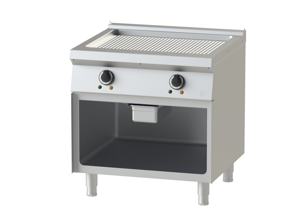 FRY TOP ELECT PLAQUE RAINUREE - 2 ZONES - 11.9KW - SERIE 900