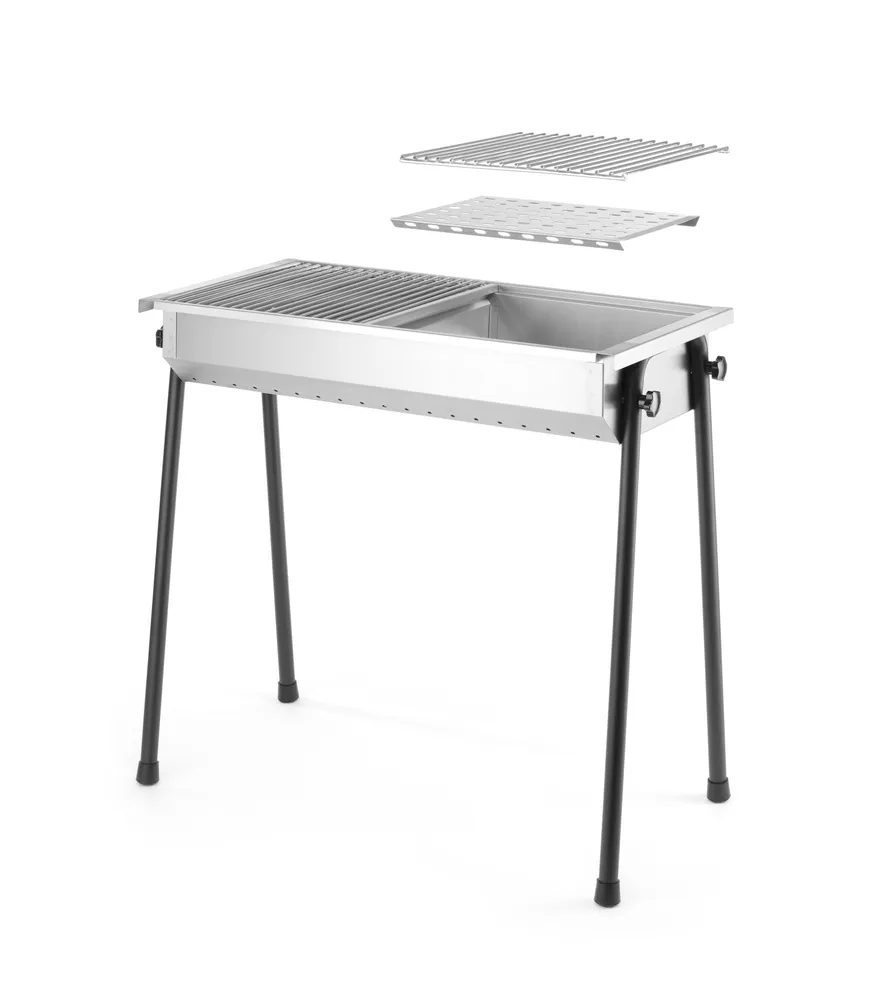 Barbecue à charbon de bois Patio, HENDI, 770x380x(H)760mm