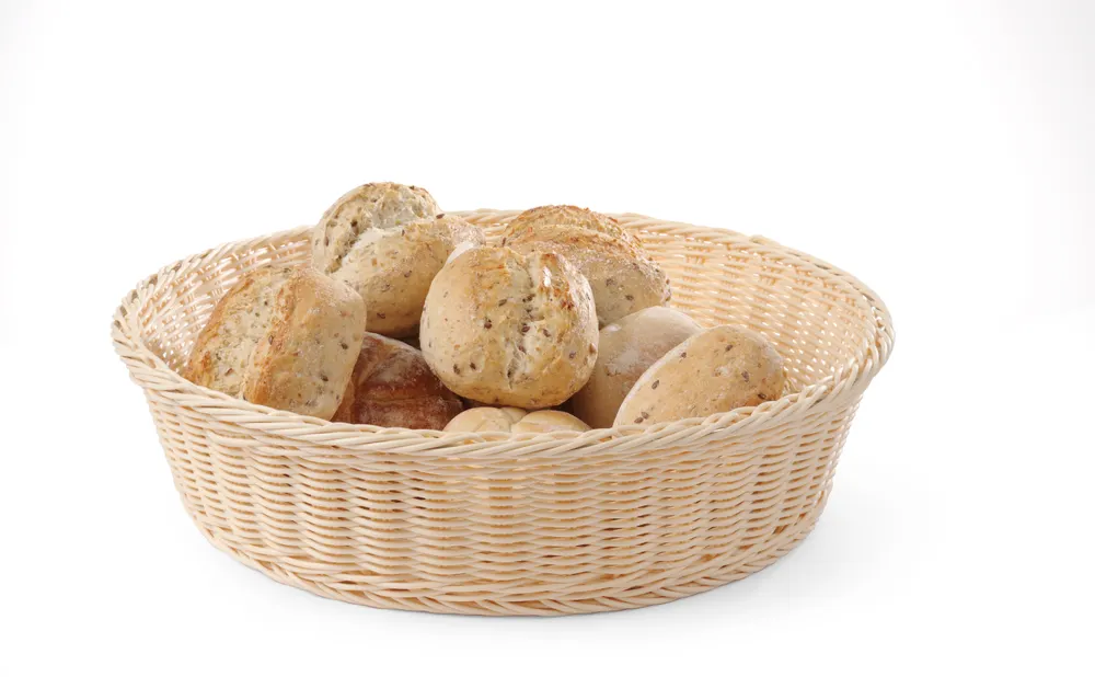 Corbeille à pain rond, HENDI, Beige, ⌀400x(H)90mm