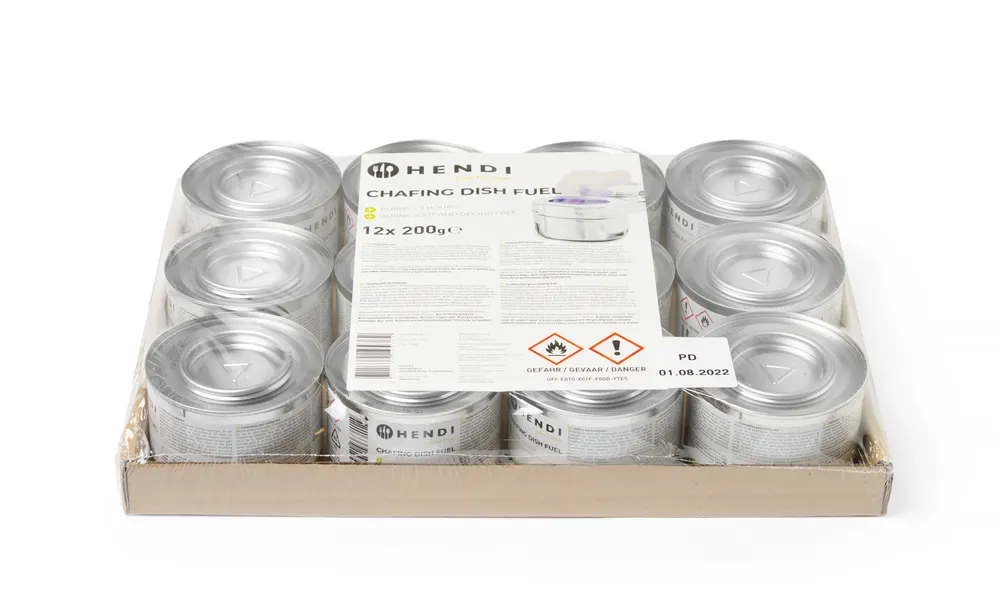 Pâte combustible pour chafing dish en boîte HENDI 194362
