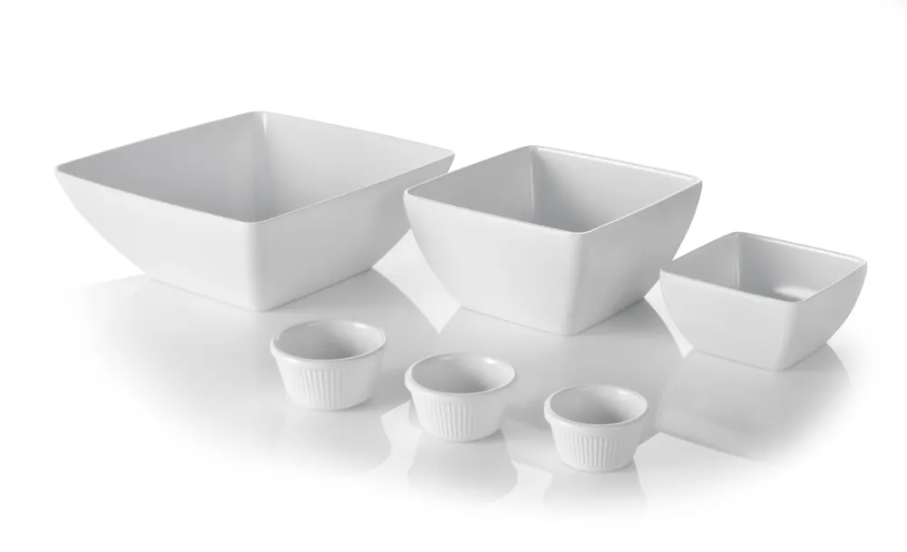 Saladier carré, HENDI, Blanc, 270x270x(H)105mm