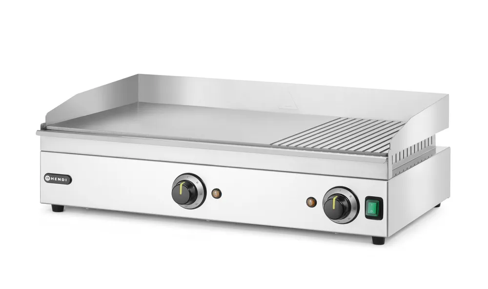 Grill rainuré 1/3, HENDI, Kitchen Line, 220-240V/3500W, 697x474x(H)241mm