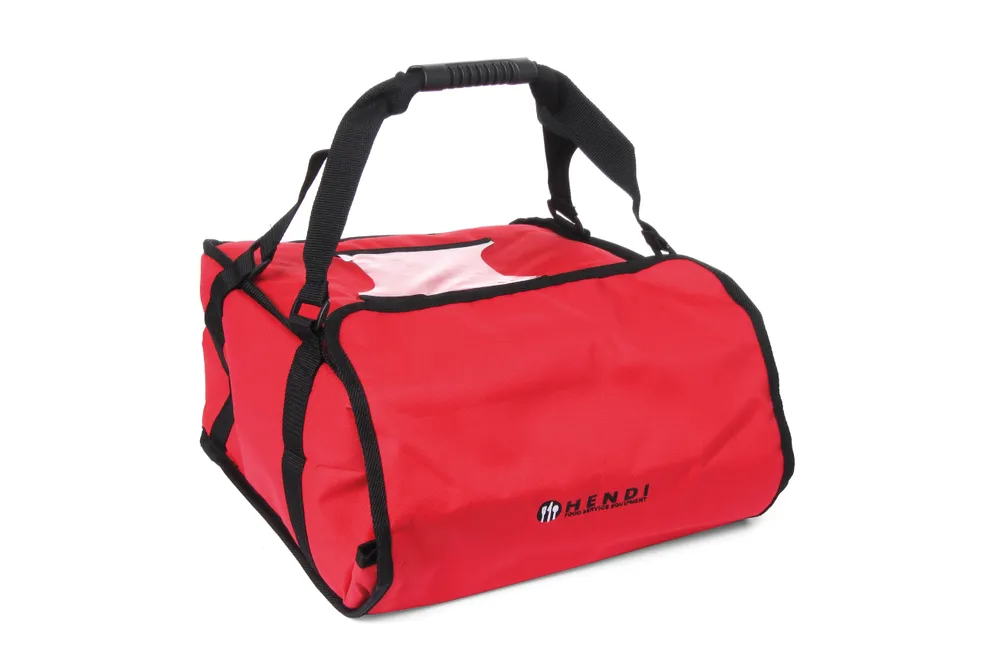 Sac à transport pizza 35 cm, HENDI, 4 boîtes, 370x370x(H)200mm