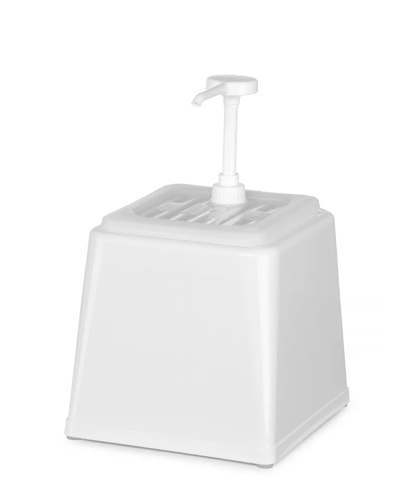 Distributeur de sauces avec pompe, HENDI, 2,5L, Jaune, 230x210x(H)327mm