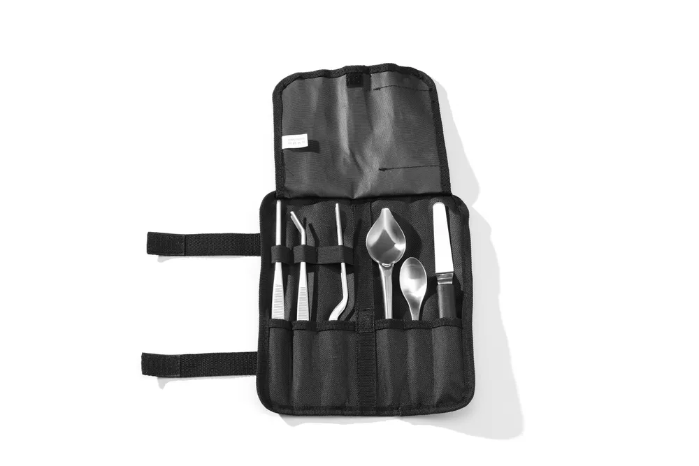 Set de dressage Chef, 6 pièces, satiné, HENDI, 255x25x(H)100mm