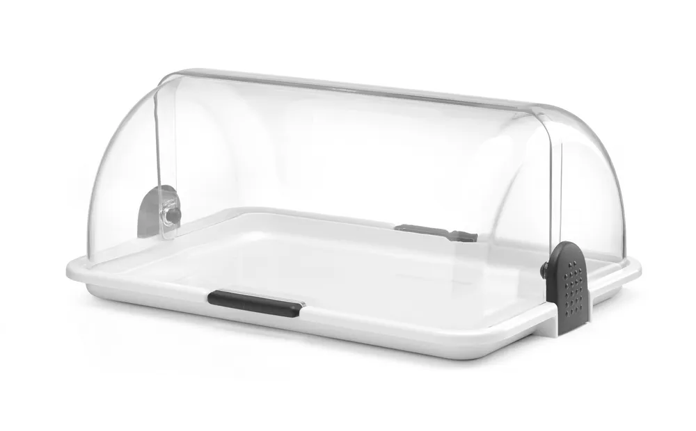 Vitrine à couvercle coulissant Roll top, HENDI, 465x310x(H)190mm