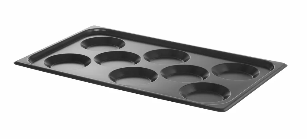 Plateau pour œufs, avec revêtement antiadhésif CONVECTOMAT EGGPLATE, HENDI, GN 1/1, Noir, 530x325x(H)26mm