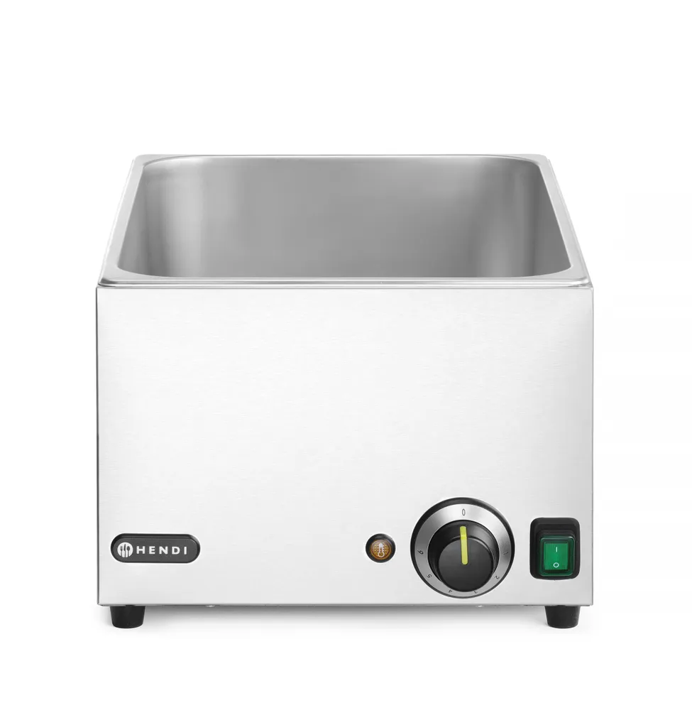 Set Bain-marie HENDI Ranger + 3 x bac GN 1/3 avec couvercle, HENDI, GN 1/1, 230V/1000W, 590x332x(H)242mm
