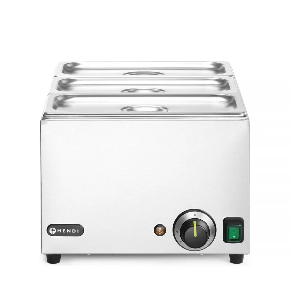 Set Bain-marie Ranger + 3 x bac GN 1/3 avec couvercle HENDI 238967