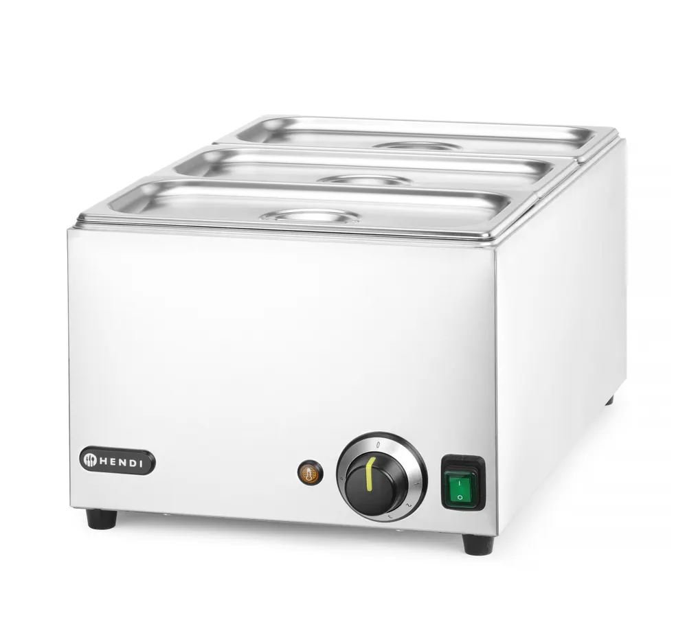 Set Bain-marie Ranger + 3 x bac GN 1/3 avec couvercle HENDI 238967