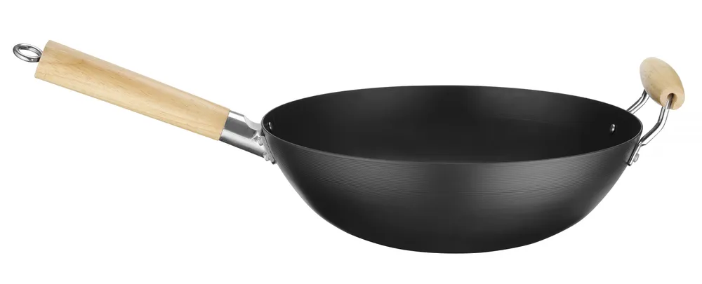 Wok avec manche en bois, HENDI, ⌀324x565mm