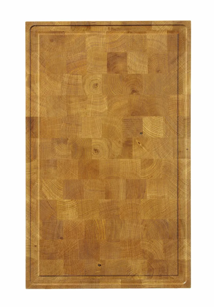 Planche de présentation en chêne, bois de bout HENDI 505441