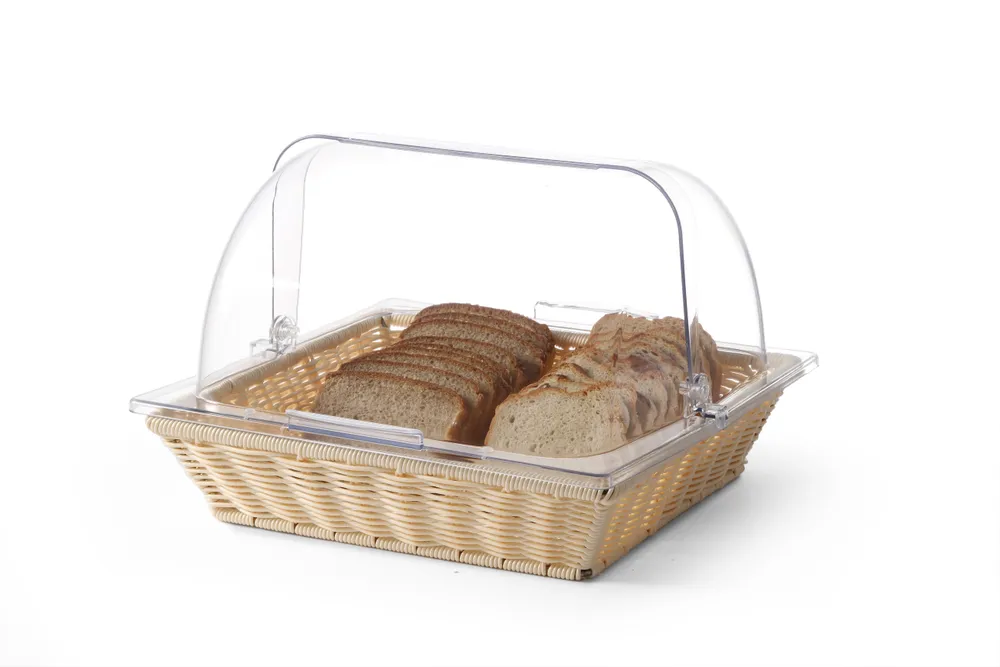 Corbeille avec couvercle rolltop, HENDI, Corbeille + Couvercle, GN 2/3, 365x335x(H)245mm
