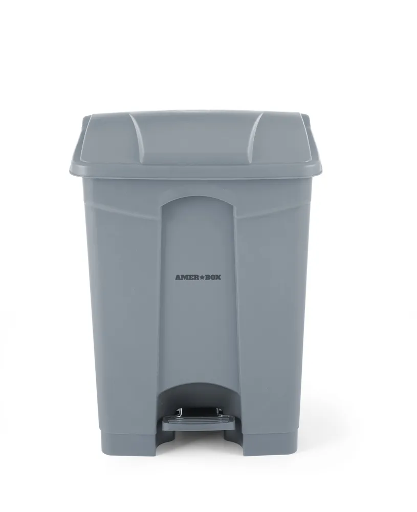Poubelle à pédale, AmerBox, 87L, Gris clair, 500x410x(H)815mm