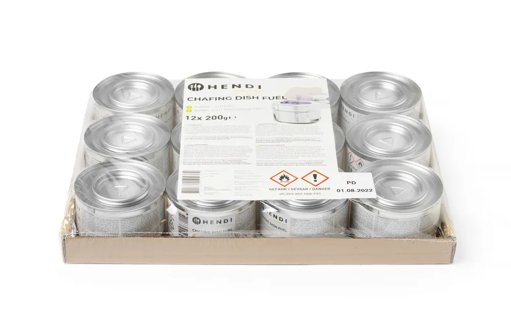 Pâte combustible pour chafing dish en boîte, HENDI, 72 u