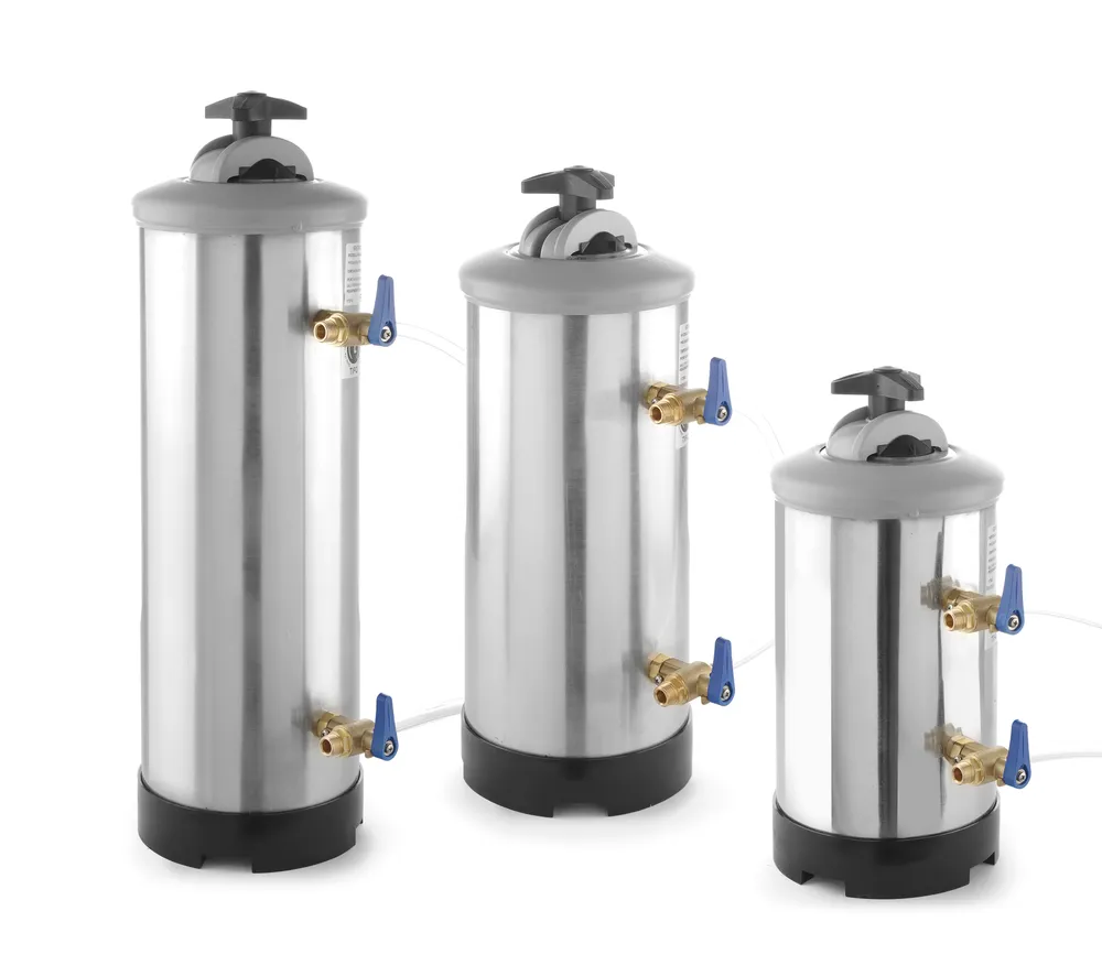 Adoucisseur d'eau, HENDI, Capacité filtre (20°F/30°F/40°F) 2520/1680/1260, 12L, ⌀185x(H)500mm