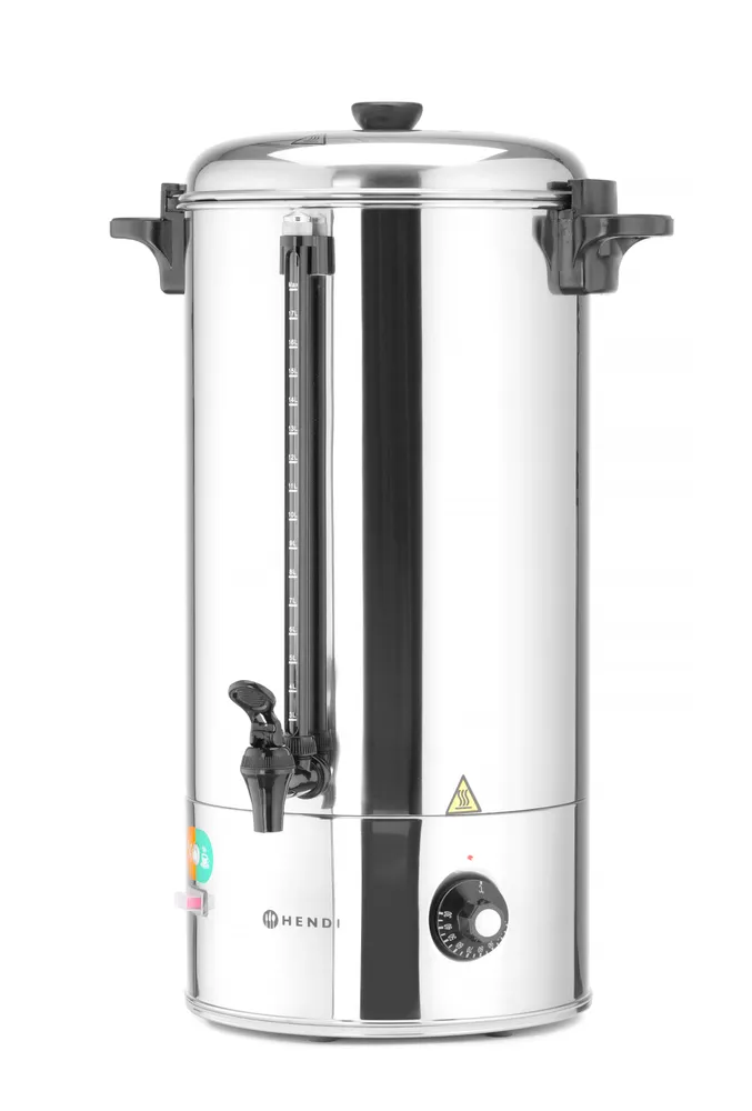 Distributeur à boissons chaudes, HENDI, 9L, Argent, 230V/2200W, 370x332x(H)472mm