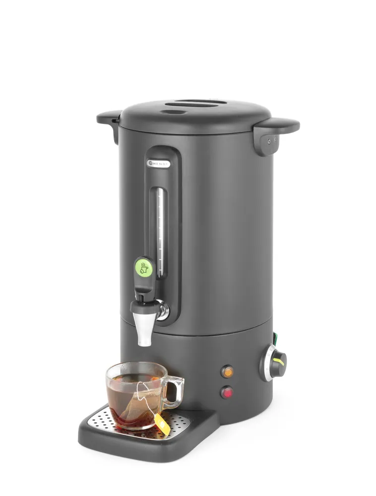 Distributeur à boissons chaudes noir mat – Design by Bronwasser, HENDI, 9L, Noir, 220-240V/950W, 307x330x(H)450mm