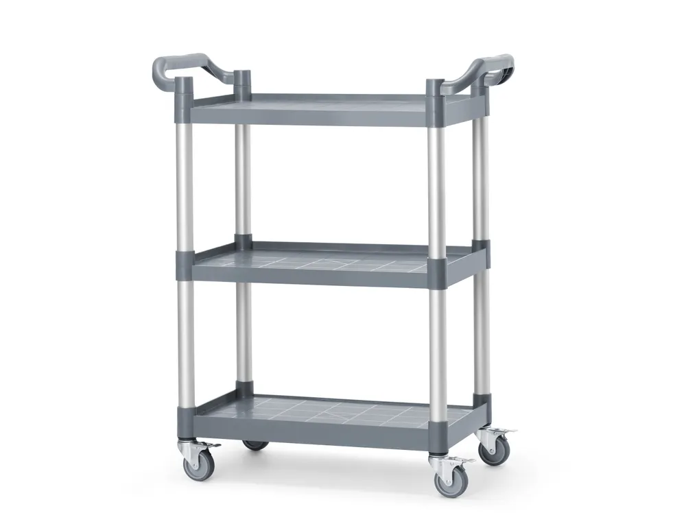 Chariot de service en polypropylène - 3 étagères, petit AmerBox 810200