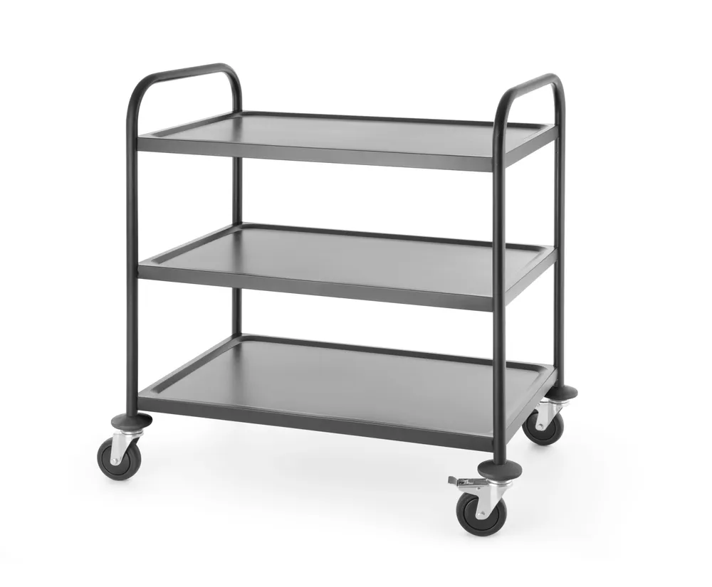 Chariot de service noir mat, HENDI, 905x585x(H)945mm