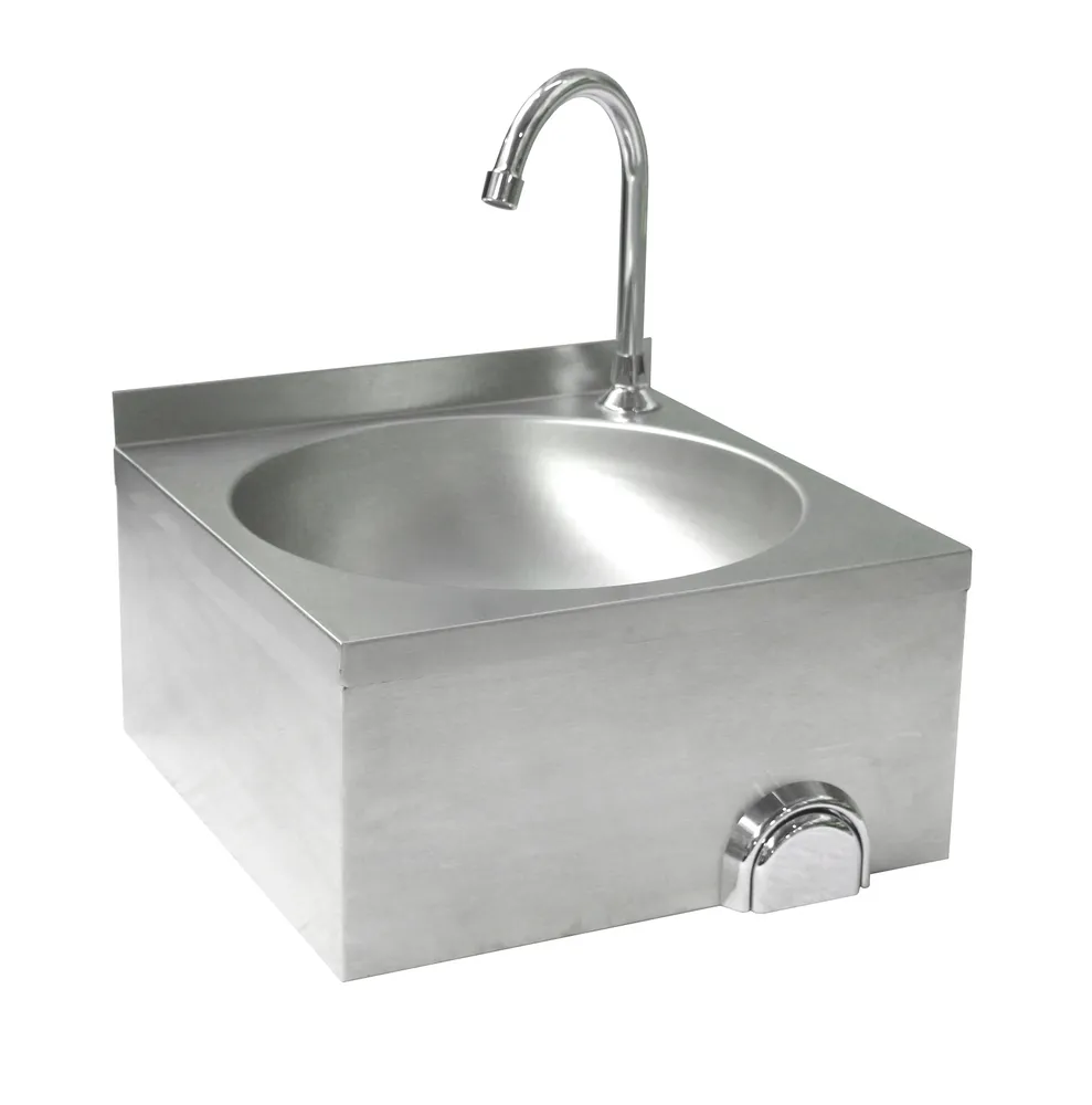 Lave-mains avec commande genou, HENDI, 400x400x(H)450mm