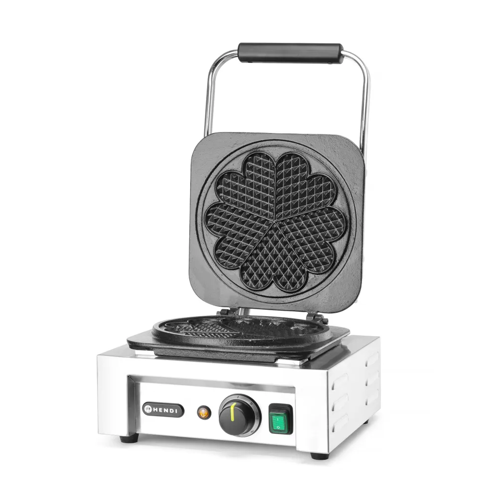 Gaufrier électrique 'Coeur', HENDI, 230V/2200W, 330x543x(H)251mm