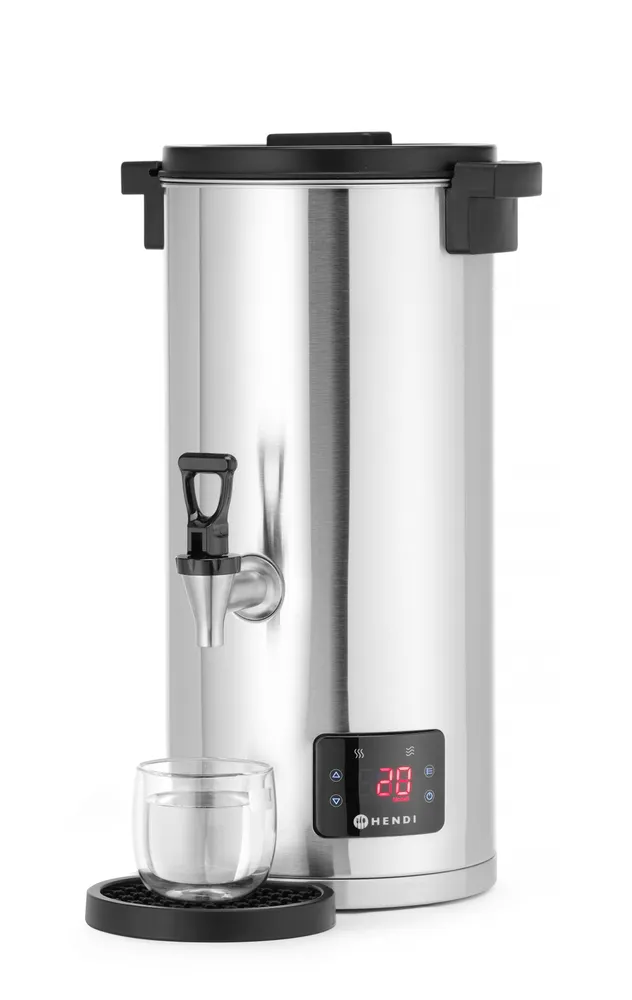 Distributeur d'eau chaude à remplissage automatique, HENDI, 17,5L, 230V/2600W, 405x330x(H)600mm
