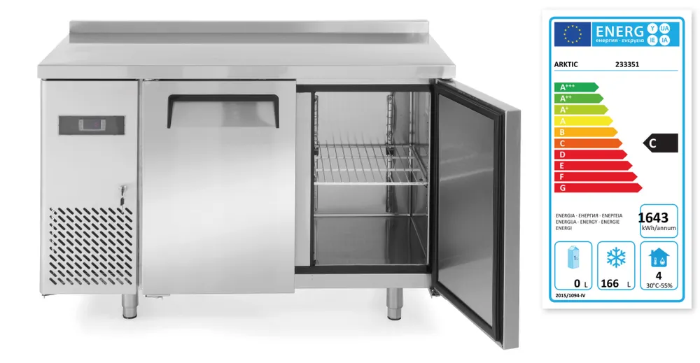 Congélateur comptoir avec deux portes Kitchen Line 220L Arktic 233351