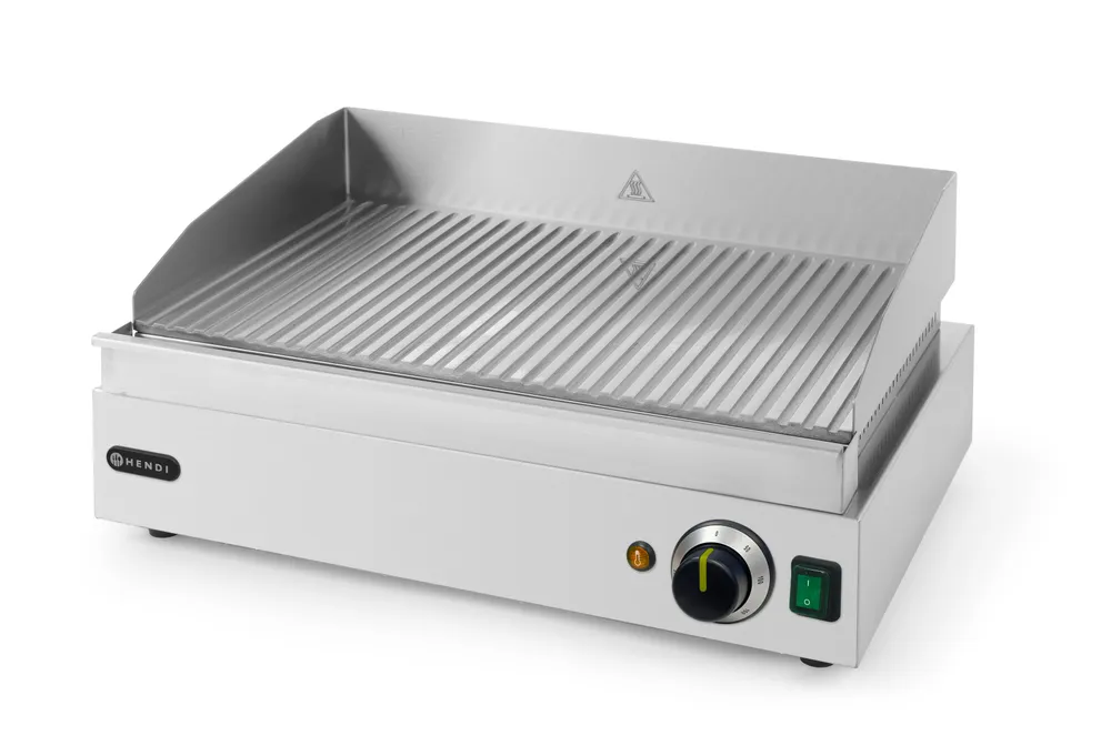 Grill rainuré, HENDI, Profi Line, rainuré, 230V/2400W, 550x435x(H)245mm