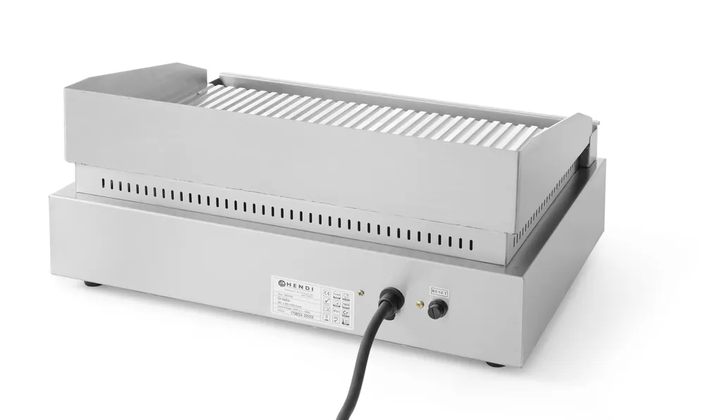 Grill rainuré, HENDI, Profi Line, rainuré, 230V/2400W, 550x435x(H)245mm