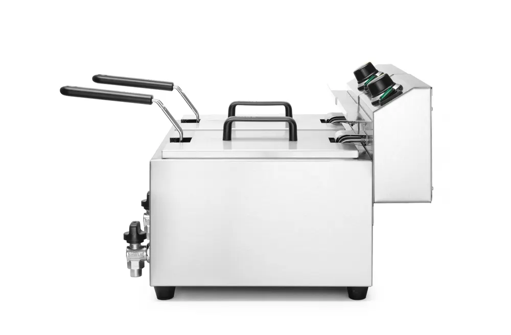 Friteuse Profi Line avec robinet de vidange - 2 x 8 l HENDI 209301