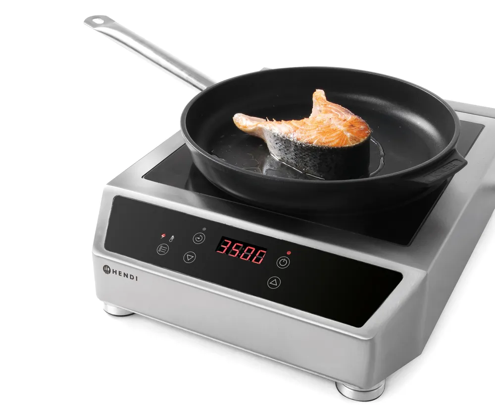 Plaque de cuisson à induction modèle 3500 D, HENDI, Profi Line, 230V/3500W, 342x431x(H)116mm